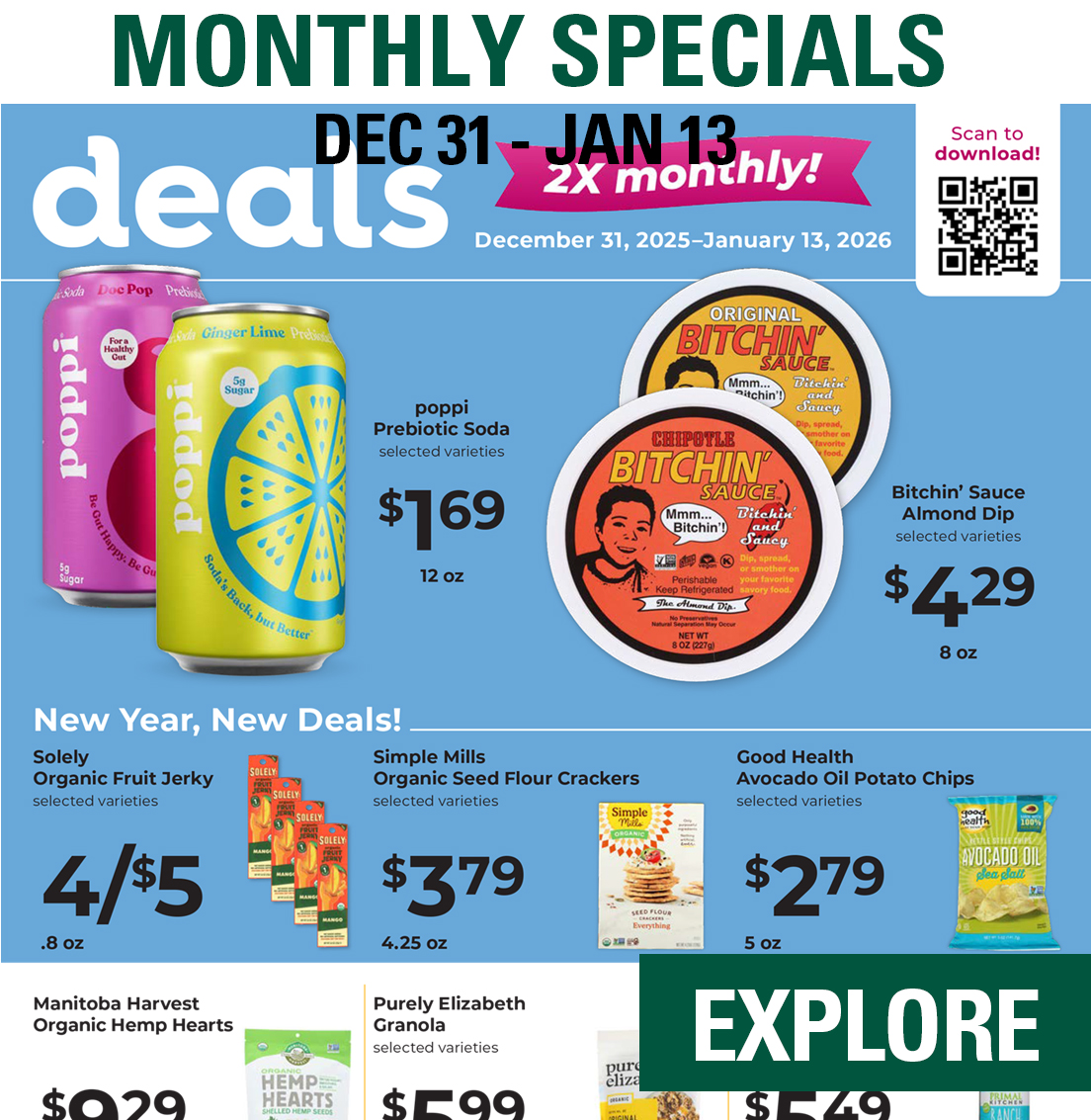 Monthly Specials Oct 2021